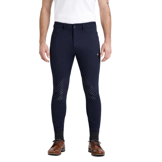 L'Élégance Performance Rijbroek met Kniegrip – Noir