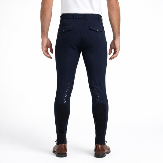 L'Élégance Performance Rijbroek met Kniegrip – Noir